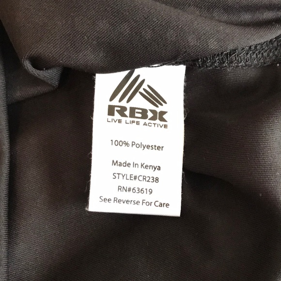 RBX black workout shirt NWOT - Picture 4 of 4
